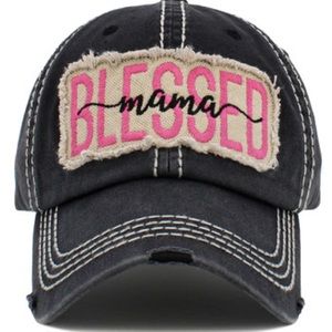BLESSED MAMA WASHED VINTAGE BALLCAP
